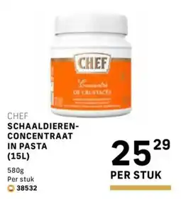 Bidfood Chef schaaldieren-concentraat in pasta aanbieding