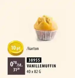 Bidfood Vanillemuffin aanbieding