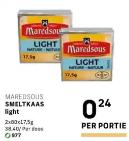 Bidfood Maredsous smeltkaas light aanbieding