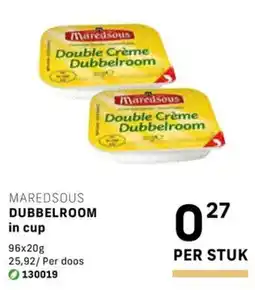 Bidfood Maredsous dubbelroom in cup aanbieding
