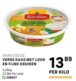 Bidfood Maredsous verse kaas met look en fijne kruiden aanbieding