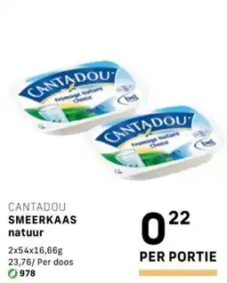 Bidfood Cantadou smeerkaas natuur aanbieding