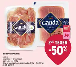 Delhaize Fijne vleeswaren Ganda aanbieding