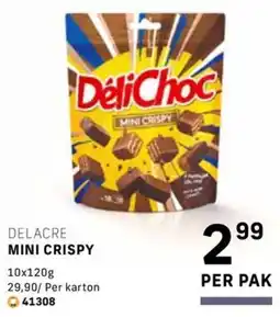 Bidfood DeliChoc mini crispy aanbieding