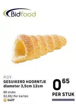 Bidfood Gesuikerd hoornje aanbieding