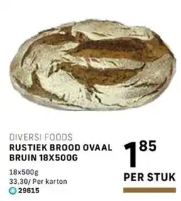 Bidfood rustiek brood ovaal bruin aanbieding