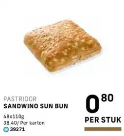 Bidfood Pastridor sandwino sun bun aanbieding