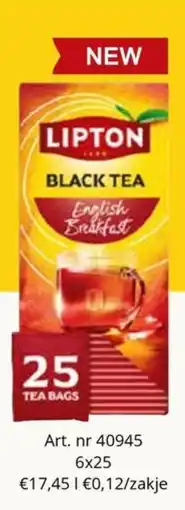 Bidfood Lipton black tea english breakfast aanbieding
