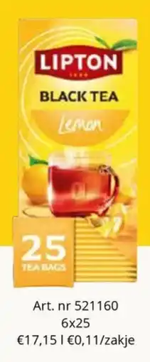 Bidfood Lipton black tea lemon aanbieding