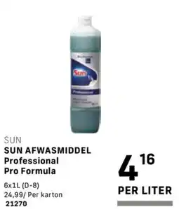 Bidfood Sun afwasmiddel professional pro formula aanbieding