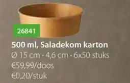 Bidfood Saladekom karton aanbieding