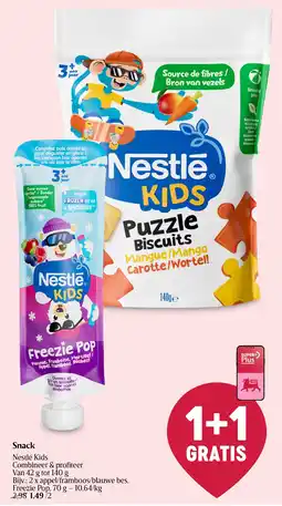 Delhaize Nestle kids puzzle biscuits aanbieding