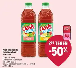 Delhaize Oasis ice tea aanbieding