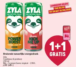 Delhaize Bruisende natuurlijke energiedrank Zyla aanbieding