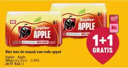 Delhaize Bier met de smaak van rode appel aanbieding