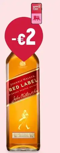 Delhaize johnnie walker red label aanbieding