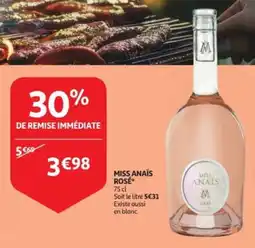 Auchan Miss Anaïs rosé aanbieding