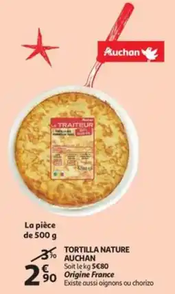 Auchan Tortilla nature Auchan aanbieding