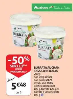 Auchan burrata auchan tavola in italia aanbieding