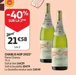Auchan Chablis AOP 2022 aanbieding