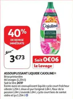 Auchan Assouplissant liquide cajoline aanbieding