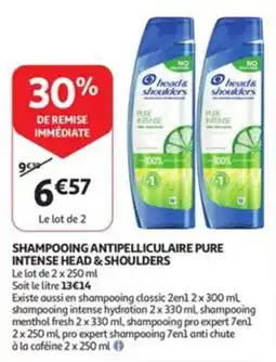 Auchan Head & Shoulders Shampooing antipelliculaire pure intense aanbieding