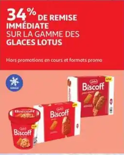Auchan Glaces lotus biscoff aanbieding