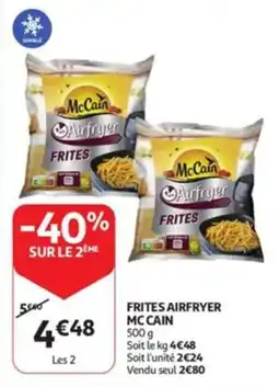 Auchan Frites airfryer mc cain aanbieding