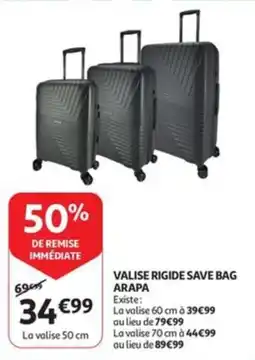 Auchan valise rigide save bag arapa aanbieding