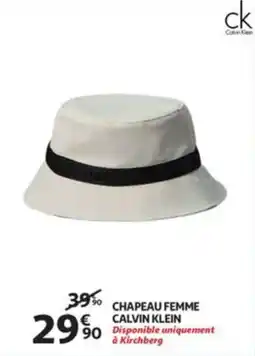Auchan Chapeau femme calvin klein aanbieding