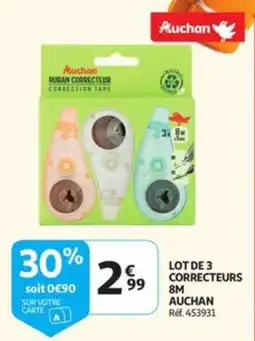 Auchan ruban correcteur aanbieding