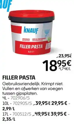 HandyHome Filler pasta aanbieding