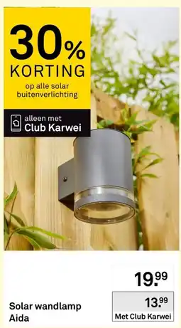 Karwei Solar wandlamp Aida aanbieding