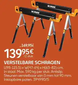HandyHome verstelbare schragen aanbieding