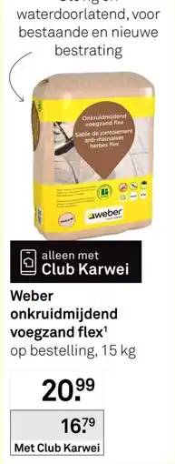 Karwei weber onkruidmijdend voegzand flex aanbieding