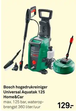 Karwei Bosch hogedrukreiniger Universal Aquatak 125 Home & Car aanbieding