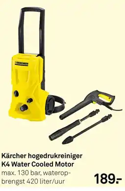 Karwei Kärcher hogedrukreiniger K4 Water Cooled Motor aanbieding