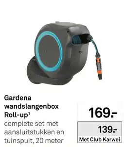 Karwei gardena wandslangenbox roll-up aanbieding
