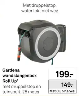 Karwei gardena wandslangenbox roll up aanbieding