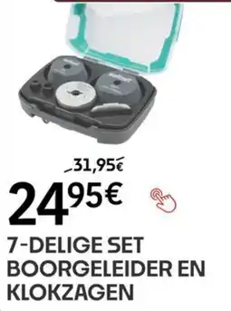 HandyHome 7-delige set boorgeleider en klokzagen aanbieding
