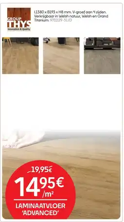 HandyHome Laminaatvloer 'Advanced' aanbieding