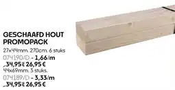 HandyHome Geschaafd hout promopack aanbieding