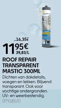 HandyHome roof repair transparent mastic aanbieding
