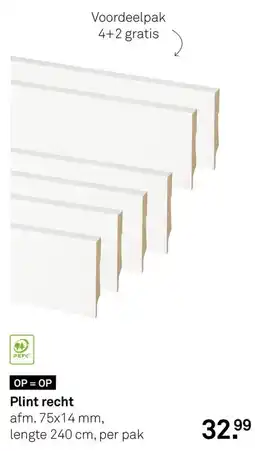 Karwei Plint recht aanbieding