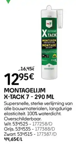 HandyHome Montagelijm x-tack 7 aanbieding