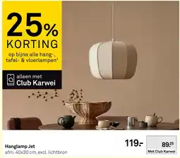Karwei Hanglamp Jet aanbieding