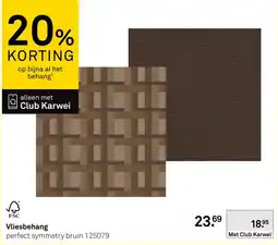 Karwei Vliesbehang perfect symmetry bruin aanbieding