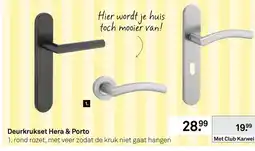 Karwei Deurkrukset Hera & Porto aanbieding