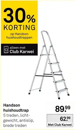 Karwei Handson huishoudtrap aanbieding