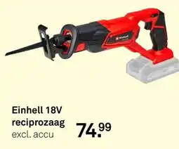 Karwei einhell 18v reciprozaag aanbieding